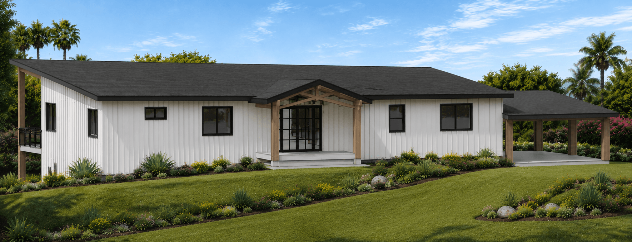 Shingle springs luxury home front angle