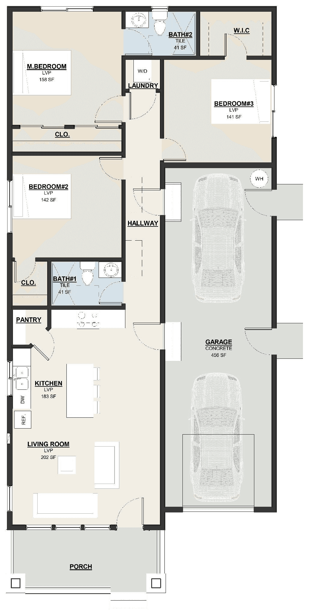 Neev Layout 1226 Floor Plan for Los Angeles County